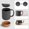Taza con tapa y base corcho - Imagen 4